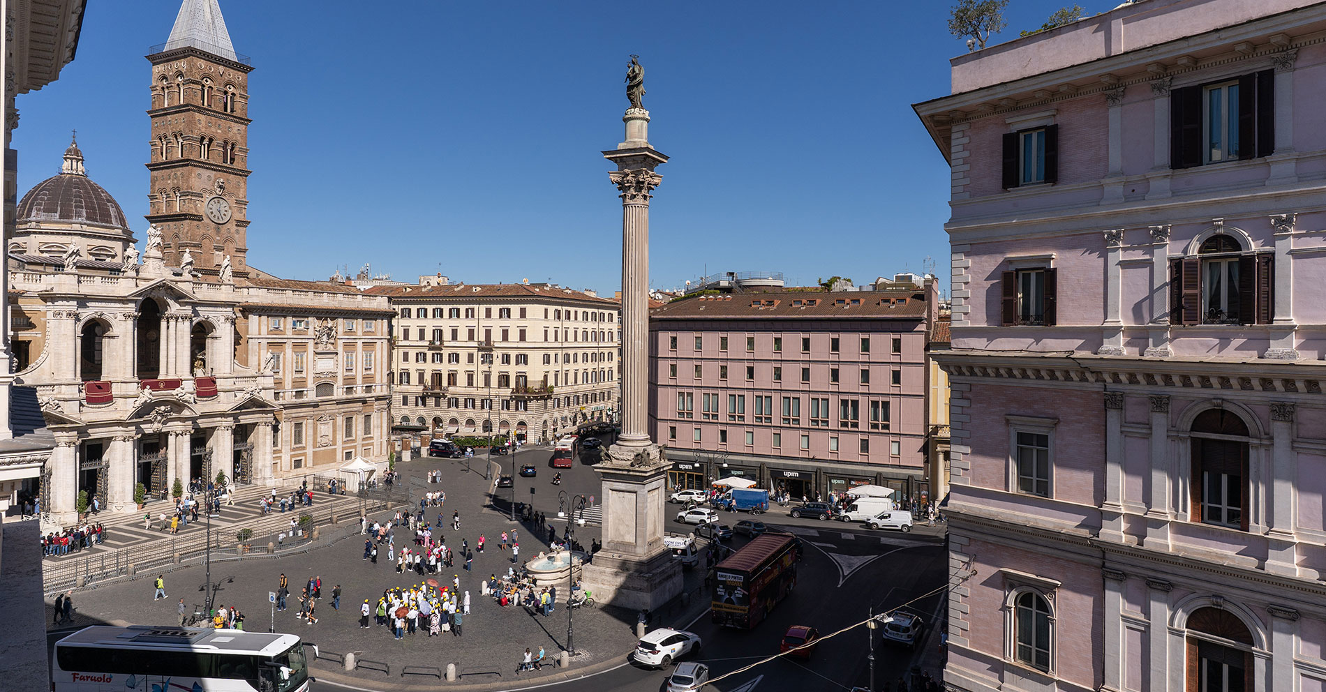 Panoramic view of the Basilica of Santa Prassede – Hotel Santa Maria Maggiore, BZAR hotels in Rome